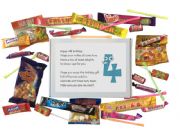 4th Birthday Sweet box-Filled with retro and modern sweets