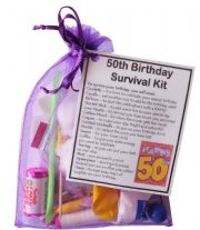 50th Birthday Survival Kit-An excellent alternative to a card