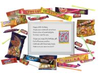 60th Birthday Sweet box with poem on lid - An excellent alternative to a card