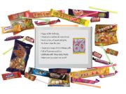 60th Birthday Sweet box with poem on lid - An excellent alternative to a card