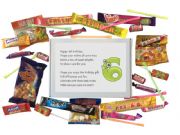 6th Birthday Sweet box-Filled with retro and modern sweets