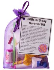 80th Birthday Survival Kit Gift -