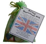 MILITARY / NAVY / ARMY / RAF Novelty Survival Kit Gift - ARMY