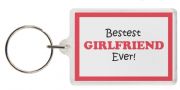 Funny Keyring - Bestest GIRLFRIEND Ever!