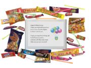 Birthday sweet box gift-Filled with retro and modern sweets