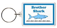 Brother Shark Keyring - Baby Shark Parody, Excellent Christmas Gift, Stocking Filler, Brother Gift