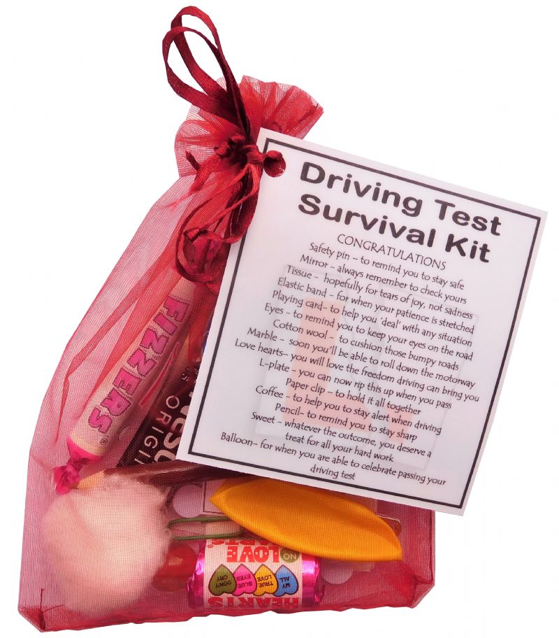 Driving Test Survival Kit - Great Small Gift For Wishing Good Luck For 