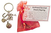Girlfriend Survival Charm Keyring - Handmade Girlfriend Gift for Girlfriend