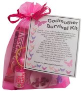 Godmother Survival Kit Gift  - Great present for Birthday, Christmas or Mothers Day