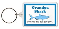 Grandpa Shark Keyring - Baby Shark Parody, Excellent Christmas Gift, Stocking Filler, Granddad Gift, Grandpa Gift, Grandfather Gift