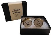 Handcrafted "Trust Me - I'm a Travel Agent" Cuff links - Excellent Christmas, thank you, birthday, valentines gift