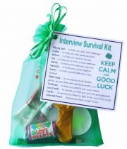 Interview Survival Kit - great novelty gift to say good luck - 