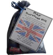 MILITARY / NAVY / ARMY / RAF Novelty Survival Kit Gift - RAF