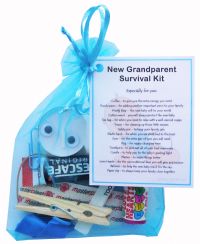 New Grandparent's Survival Kit (Blue)-Great novelty gift for a new grandparent!