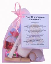 Grandparent To Be SURVIVAL KIT Fun Novelty Present Baby Shower Gift Grandparents