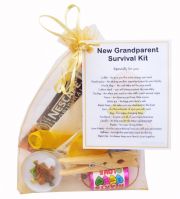New Grandparent's Survival Kit (Yellow)-Great novelty gift for a new grandparent!