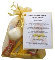 New Grandparent's Survival Kit (Yellow)-Great novelty gift for a new grandparent!