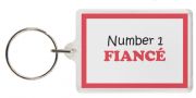 Funny Keyring - Number 1 FIANCÉ