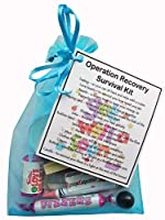 Get Well Soon Survival Kit Fun Get Well Soon Gift - Organza Bag Filled with Items with Sentimental and Funny Reasons