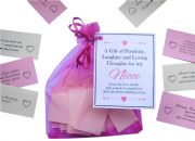 Handmade Niece Gift Quotes of Positivity, Laughter and Loving Thoughts. 31 inspirational quotes for each day of the month. Letterbox friendly.