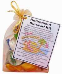 Retirement Survival Kit Gift - A great alternative to a card