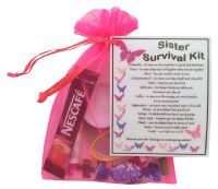 Sister Survival Kit - Great Present For Birthday, Christmas Or Just 