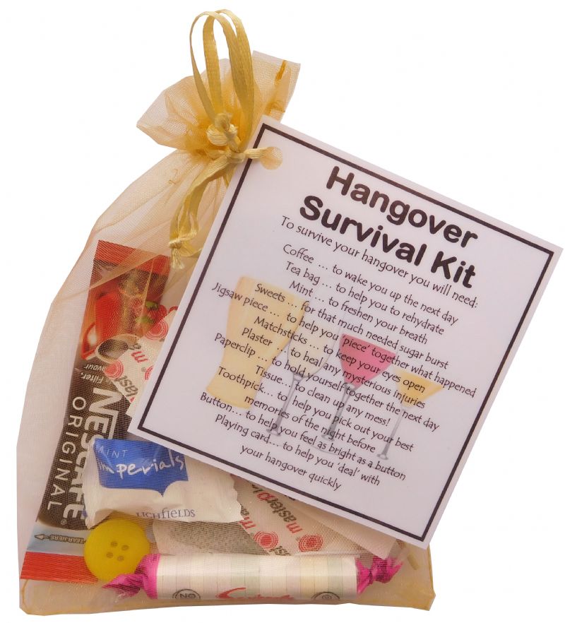 Smile Gifts Uk Novelty Hangover Survival Kit Gift Party Favour