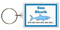 Son Shark Keyring - Baby Shark Parody, Excellent Christmas Gift, Stocking Filler, Son Gift