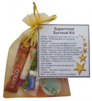 Supervisor Survival Kit Gift  - New job, work gift, Secret santa gift for supervisor
