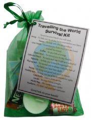 Travelling the World Survival Kit - Great novelty gift!