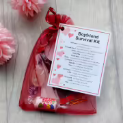 Boyfriend Survival Kit Gift - Great novelty present for Birthday, Christmas, Anniversary or just because ...