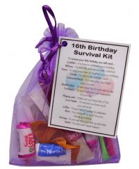 16th Birthday Survival Kit Gift - Novelty Survival Kit for a 'Sweet ...