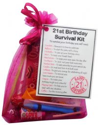 21st Birthday Survival Kit - An excellent alternative to a card