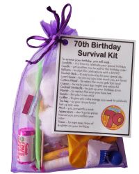 70th Birthday Survival Kit Gift