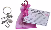 Daughter Survival Charm Keyring - Handmade Daughter Gift for Daughter