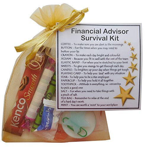 Financial Advisor Survival Kit Gift - New job, work gift, Secret santa ...