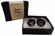 Handcrafted "I am the Stag" Cuff links - Excellent gift for a stag party