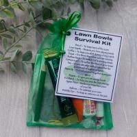 Lawn Bowls Survival Kit Gift  - Small Novelty gift 1