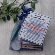 MILITARY / NAVY / ARMY / RAF Novelty Survival Kit Gift - NAVY