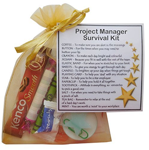 Project Manager Survival Kit Gift - New job, work gift, Secret santa ...