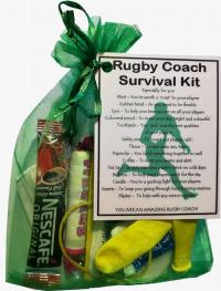 Rugby Coach Survival Kit Gift  - Rugby Coach gifts, gift for Rugby Coach, thank you gift for Rugby Coach gift