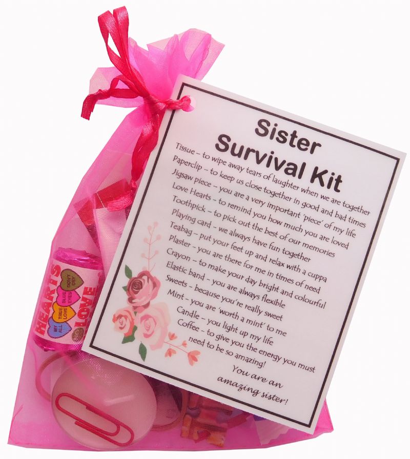 Sister Survival Kit - Great present for Birthday, Christmas or just ...