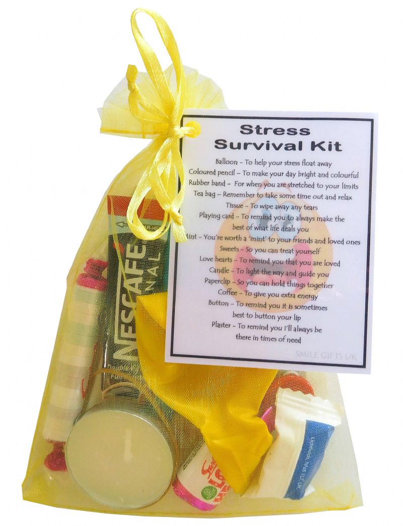 Stress Survival Kit Gift - Great mini novelty gift to cheer up a ...